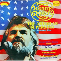 KENNY ROGERS THE AMERICAN SUPERSTAR HIS GREATEST HITS LP.