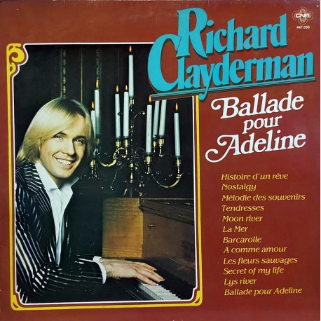 RICHARD CLAYDERMAN BALLADE POUR ADELINE 1979 LP.
