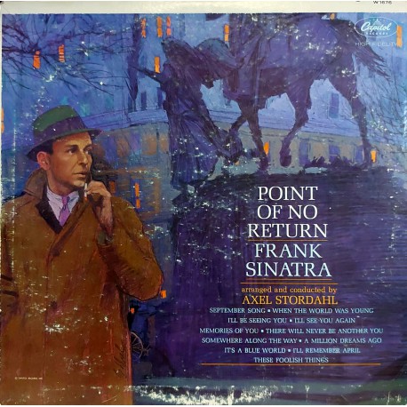FRANK SINATRA POINT OF NOT RETURN 1962 LP.