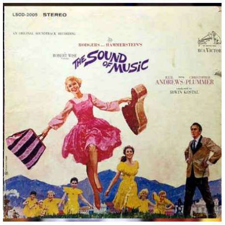 THE SOUND OF MUSIC Rodgers And Hammerstein An Original Soundtrack Recording 1965 LP