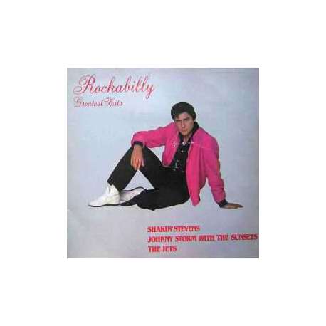 SHAKIN STEVENS JOHNNY STORM with THE SUNSETS THE JETS  ROCKABILLY GREATEST HITS LP
