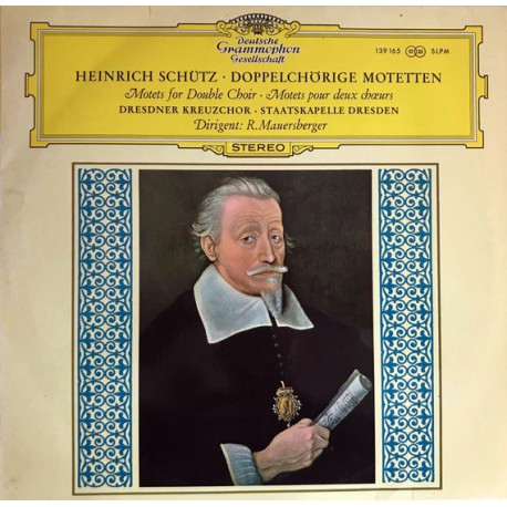 HEINRICH SCHUTZ ~ Doppelchorıge Motetten KLASİK LP.