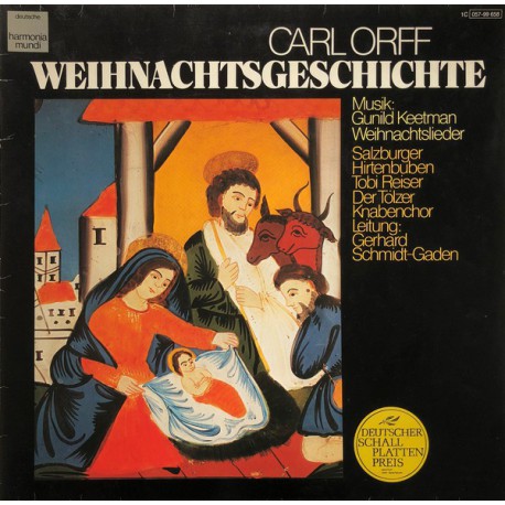 CARL ORFF, GUNILD KEETMAN Weıhnachtsgeschıchte, Weıhnachtslıeder KLASİK LP.