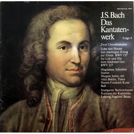 Johann Sebastıan BACH, DAS KANTATEN-WERK Folge 6 KLASİK LP.