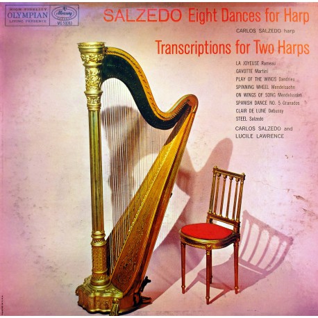 CARLOS SALZEDO MUSIC FOR THE HARP 1954 LP.
