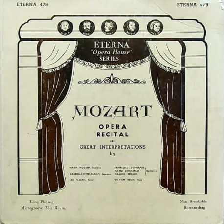 MOZART OPERA RECITAL LP.