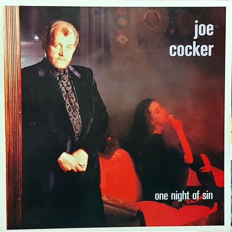 JOE COCKER ONE NIGHT OF SIN 1989 LP.