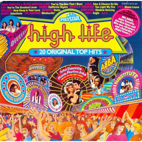 HIGH LIFE 20 ORIGINAL TOP HITS 1978, 70'ler KARMA LP.