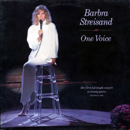 BARBRA STREISAND ONE VOICE 1987 LP.