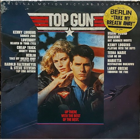 TOP GUN, ORIGINAL MOTION PICTURE SOUNDTRACK 1986 LP.