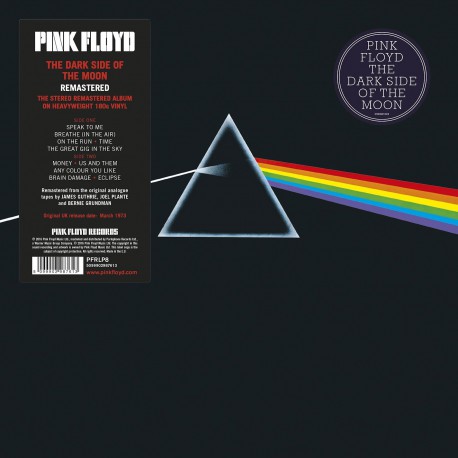 PINK FLOYD, DARK SIDE OF THE MOON (2016 Remastered) LP.
