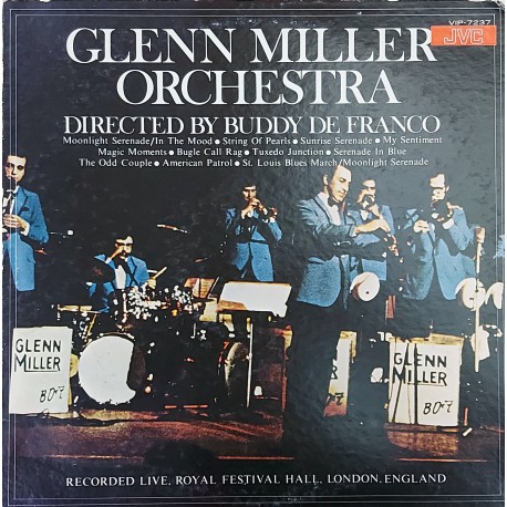 GLENN MILLER ORCHESTRA RECORDED LIVE, ROYAL FESTIVAL HALL, LONDON, ENGLAND 1977 JAPANYO BASKI LP. 1978 LP.