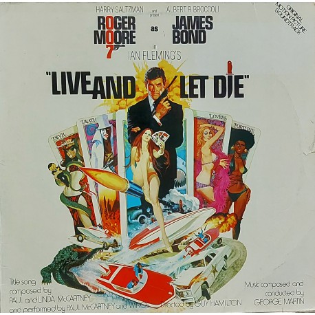 007 LIVE AND LET DIE ORIGINAL MOTION PICTURE SOUNDTRACK 1973 LP.