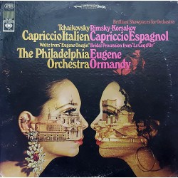 TCHAIKOVSKY / RIMSKY-KORSAKOV The PHILADELPHIA ORCHESTRA EUGENE ORMANDY CAPRICCIO ITALIEN / CAPRICCIO ESPAGNOL 1966 LP.