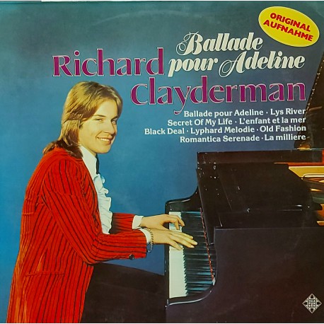 RICHARD CLAYDERMAN BALLADE POUR ADELINE 1977 INSTRUMENTAL LP.