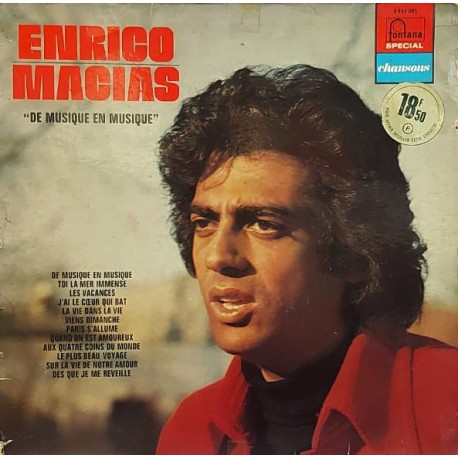 ENRICO MACIAS DE MUSIQUE EN MUSIQUE LP.