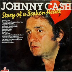 JOHNNY CASH STORY OF A BROKEN HEART 1971 LP.