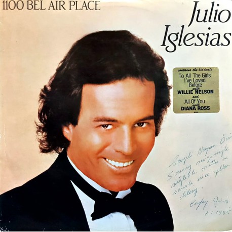 JULIO IGLESIAS, 1100 BEL AIR PLACE 1984 LP.