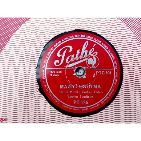 TAŞ PLAK SEVİM TANÜREK MAZİYİ UNUTMA - KADER BÖYLE İMİŞ