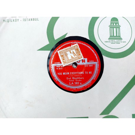 TAŞ PLAK EROL BÜYÜKBURÇ YOU MEAN EVERYTHING TO ME - A PROMISE