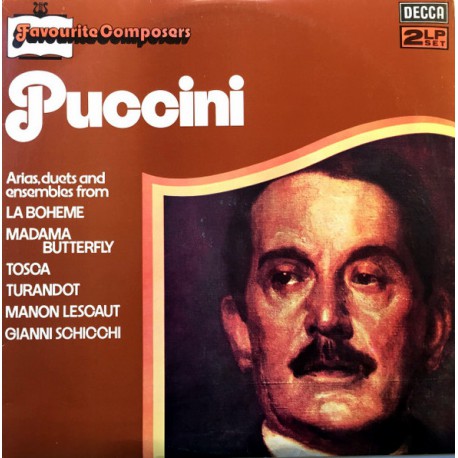 PUCCINI FAVOURITE COMPOSERS  KLASİK DOUBLE LP.