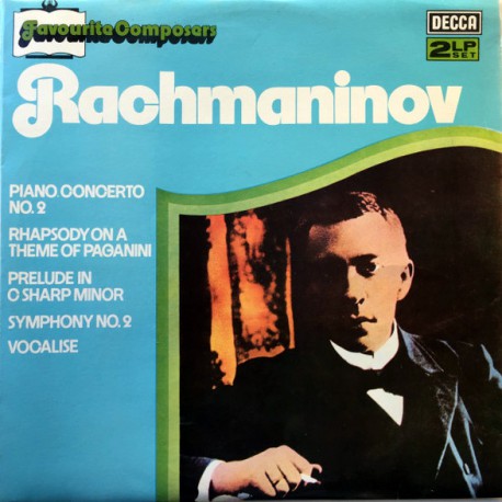 RACHMANINOV FAVOURITE COMPOSERS  KLASİK DOUBLE LP.