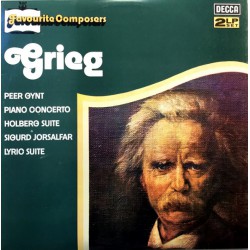 GRIEG FAVOURITE COMPOSERS  KLASİK DOUBLE LP.
