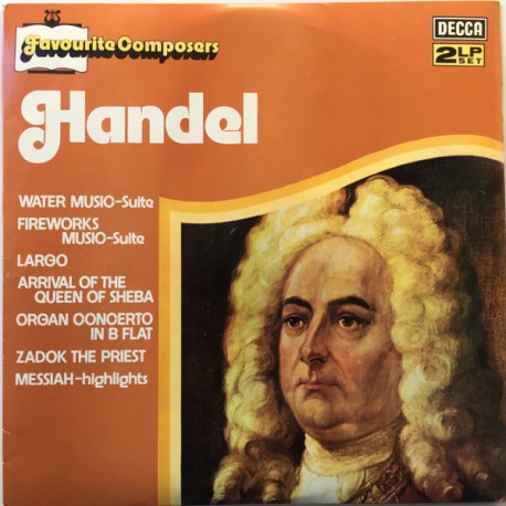 HANDEL FAVOURITE COMPOSERS  KLASİK DOUBLE LP.