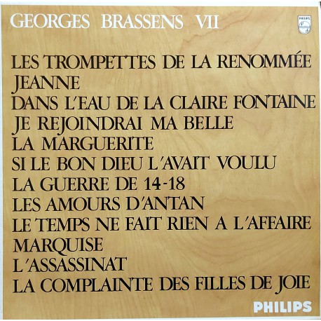 GEORGES BRASSENS VII LP.