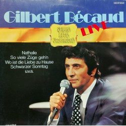 GILBERT BECAUD LIVE 1969 LP.