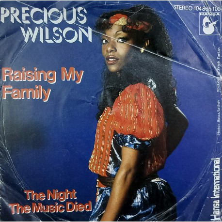 PRECIOUS WILSON RAISING MY FAMILY ~ THE NIGHT THE MUSIC DIED