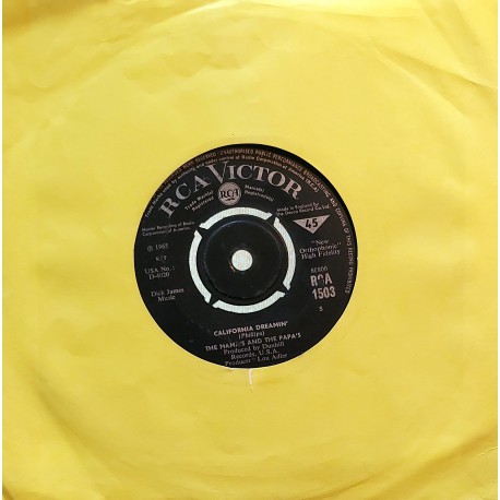 THE MAMA'S AND THE PAPA'S CALIFORNIA DREAMIN' ~ MONDAY MONDAY