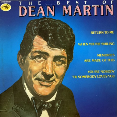 DEAN MARTIN THE BEST OF DEAN MARTIN 1980 LP.