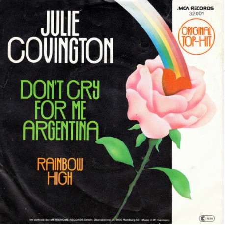 JULIE COVINGTON DON'T CRY FOR ME ARGENTINA ~ RAINBOW HIGH